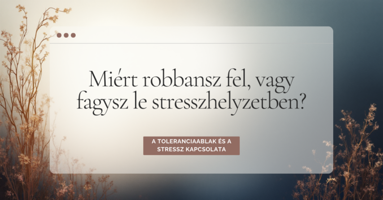Toleranciaablak és stresszkezelés